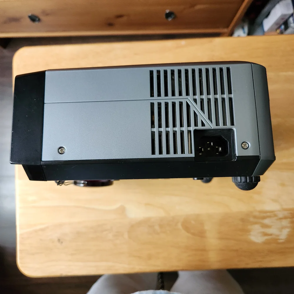 Gray and Black Video Projector